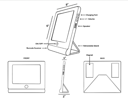Initial product sketches showing various design iterations