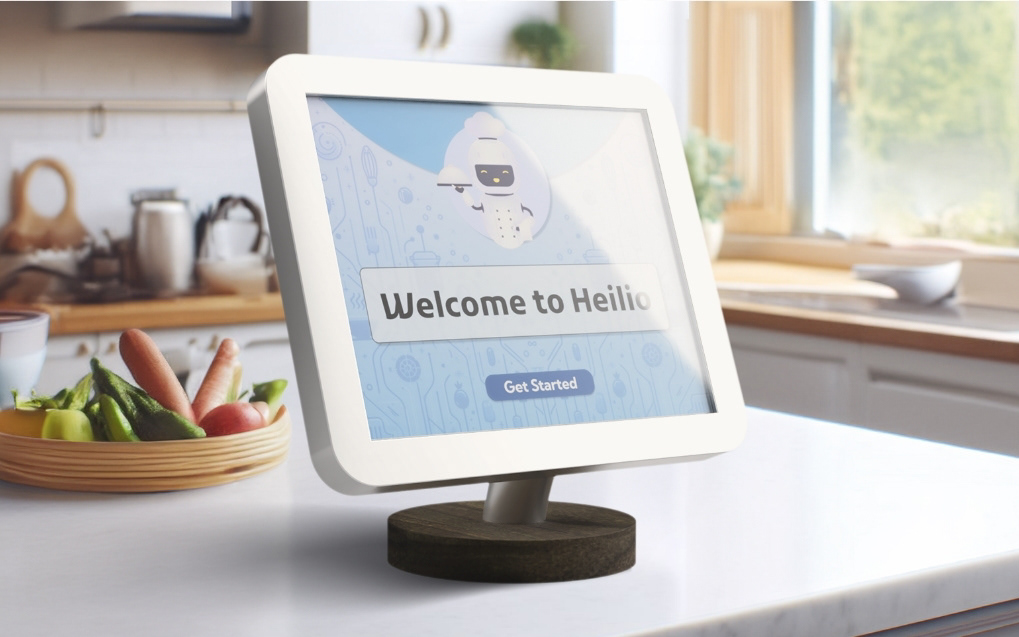 Heilio kitchen aid device with touchscreen interface