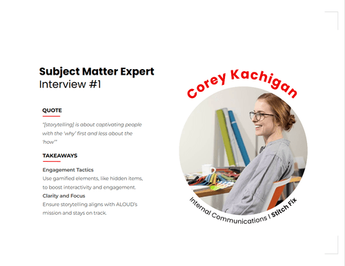 Subject Matter Expert Interview with Corey Kachigan