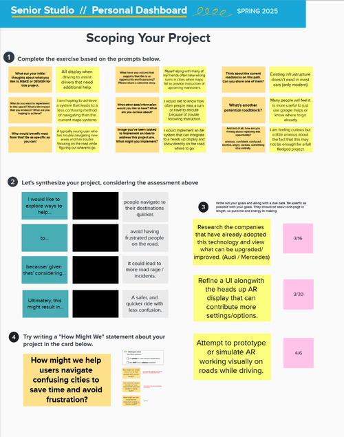 Early project concept and ideation sketches